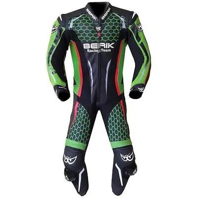 FZS-029 Premium Cowhide Leather Motorcycle Racing Suit | One Piece | CE Approved • $429.99