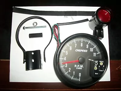 Fmr 0-11000 Rpm 5  Tachometer With Shift Light And Recall W/mounting Bracket • $74.99