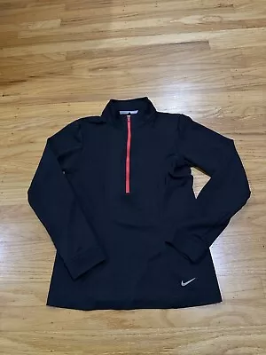 Nike Golf Tour Performance Sweater Mens Extra Small Black Dri Fit 1/4 Zip • $12.95