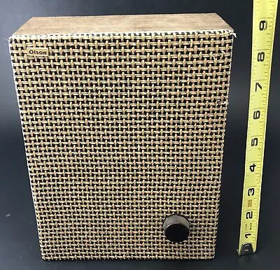 RAREOlson S-714 Vintage Bookshelf Speaker OHM Japan Wood 12x8x6in For Parts I2.3 • $50