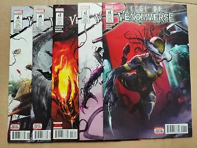 Edge Of Venomverse 1-5 FULL COMPLETE RUN Marvel 2017 VF/NM To NM • $33