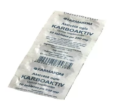 Activated Carbon 10 30 50 100 200 Tablets Węgiel Aktywowany Уголь Активирован • £3.99