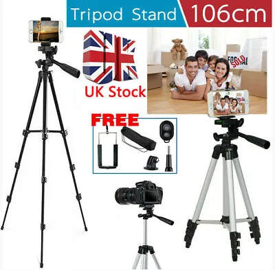 £9.49 • Buy Universal Tripod Stand Telescopic Digital Camera Phone Holder Mount For IPhone