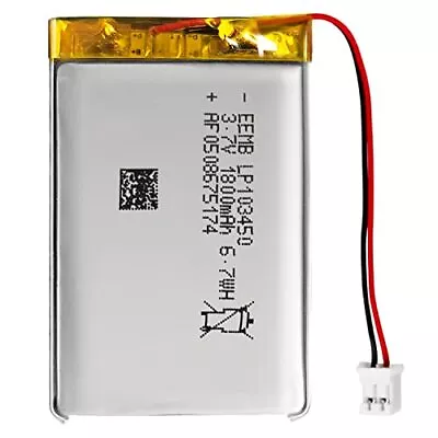 Lithium Polymer Battery 3.7V 1800mAh 103450 Lipo Rechargeable Battery Pack • £12.99