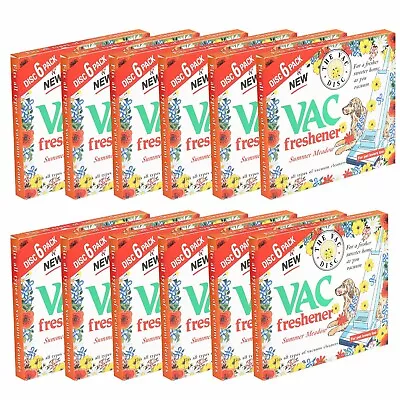 Hoover Air Freshener SUMMER Meadow Vacuum Cleaner Discs Scent 12 X 6 Pack 72 • £21.95