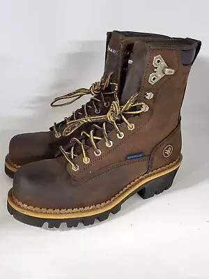 Hawx Lineman Comp Toe Work Boots Brown Men 12 D • $63.74