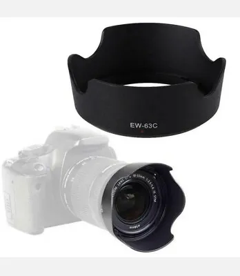 EW-63C Petal Tulip Flower Lens Hood For Canon EF-S 18-55mm F/3.5-5.6 Lens • £6.79