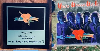 Tom Petty And The Heartbreakers Signed Vinyl Poster & Radio Station Plaque • $3700