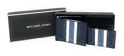 Michael Kors Men's 3 In 1 Box Set Bifold Wallet Credit Card Holder $178 • $59.94