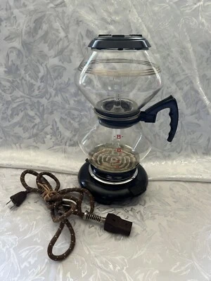 $104.99 • Buy Vintage 1940's General Electric Pyrex Vacuum Siphon Coffee Maker Complete VGUC!!