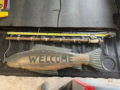 Vintage Fishing Lure Welcome Sign • $45