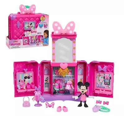 Minnie Mouse Sweet Reveals Glam & Glow Playset Lights Ands Sounds • £66.99