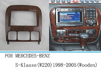 Car Stereo Radio Fascia Frame For Mercedes Benz S Class W220 1998-2005 • $49.87