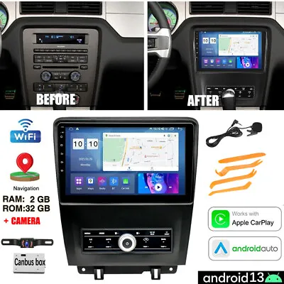 For 2010-2014 Ford Mustang 10.1  Android 13 Car Radio Stereo Gps Navi 2gb+32gb • $227.05