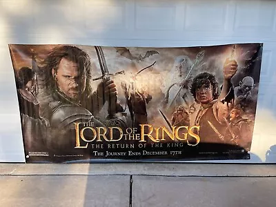 Lord Of The Rings Return Of The King Vinyl Movie Theater Banner 10'x 5' LOTR • $189