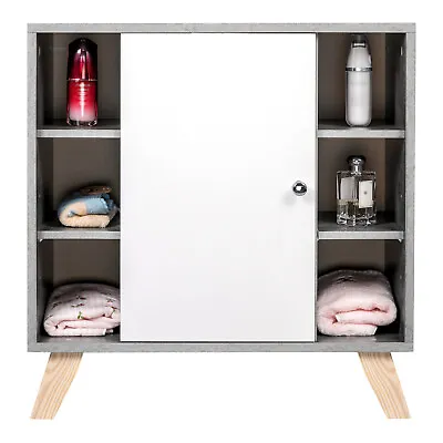 Sink Cabinet Under Basin Storage Cupboard Vanity Unit Bathroom Furniture Grey • £29.99