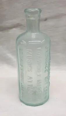 Antique Moses Atwood Jaundice Bitters Glass Medicine Bottle Georgetown Mass • $9.55