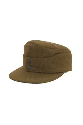 WWII German Elite EM Brown Wool M43 Field Cap M • $45