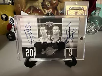 Emanuel Ginobili Tony Parker 2002-03  Upper Deck Dual Signatures 1375/1600 • $43