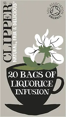 Organic  Liquorice  Tea  Bags |  120  Infusion  Liquorice  Root  Teabag  Sachets • £19.99