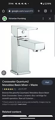 Crosswater Basin Tap MBQM110P+ • £75