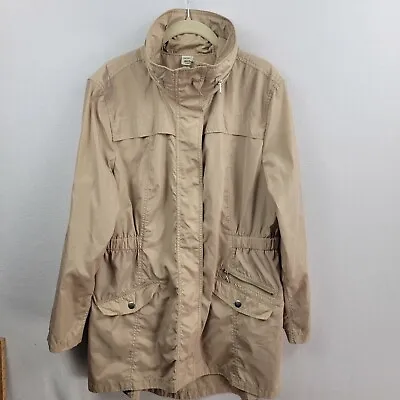 $25.99 • Buy Womens Jockey Person To Person Khaki “Casual City TrenchCoat Size Large