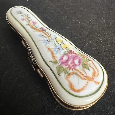 Vintage Limoges France Peint Main Violin & Case Signed And Numbered • $199