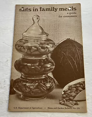 $26.49 • Buy Cookbook USDA USA VTG Nuts Almond Pecan Filbert Walnut Roasting Coconut Peanut