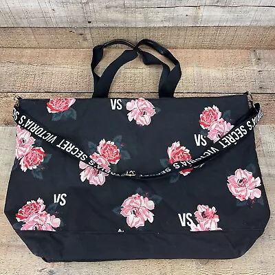 2018 Victoria's Secret Floral Tote Weekender Getaway Duffle Bag • $22