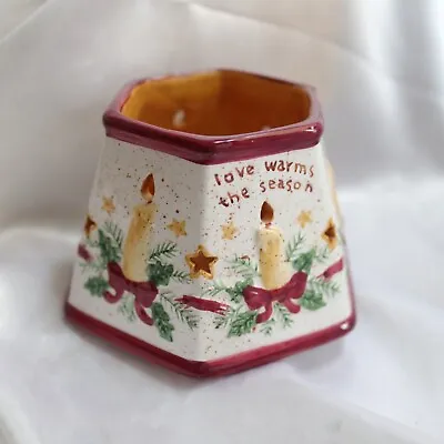 Yankee Candle Love Warms The Season Small Shade Topper Holiday Christmas NEW • £12.13