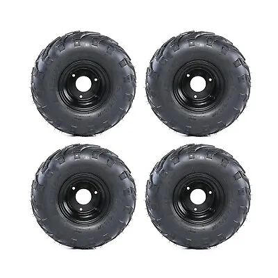 4PCS 145/70-6 Tyre Rim 3 Bolt Wheel Suzuki LT50 ATV Quad Buggy Go Kart 110cc 125 • $168.77