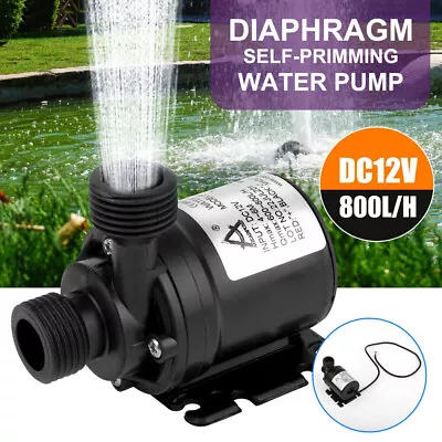 Mini Water Pump Quiet 12V 800L/H USB Brushless Motor Submersible Pool Water Pump • $12.95