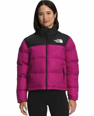 The North Face Womens XL 1996 Retro Nuptse 700 Down Puffer Jacket Fuschia Pink • $200