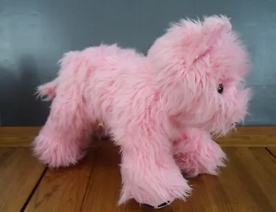 Build A Bear Workshop Pink Fluffy Puppy Dog 11  Tall Soft Toy • £4.99