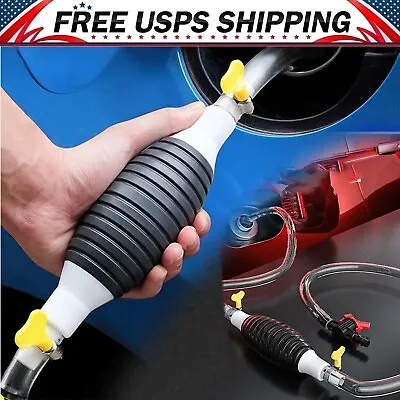 Oil Extractor Manual Gasoline Absorber Hand Fuel Pump Car Sucker Oil Transfer • $5.94