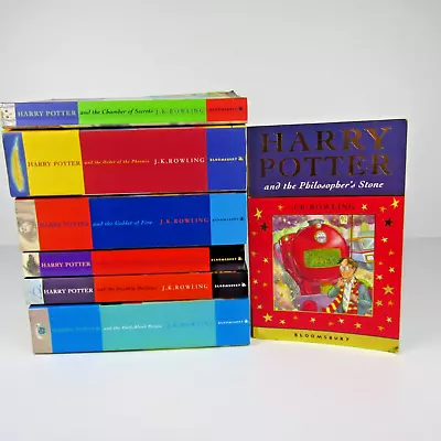 Harry Potter Books 1 - 7 By JK Rowling Paperback Novels Magic Fantasy YA • $73.95