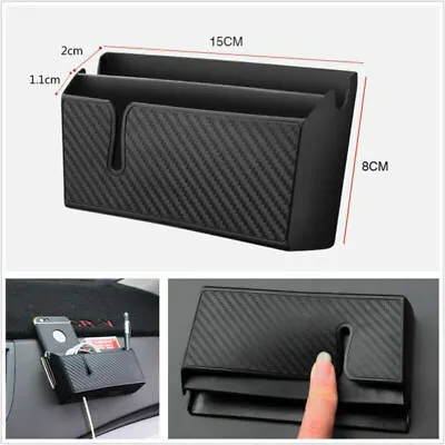 Car Air Vent Storage Box Cell Phone Charging Cigarette Tickets Organizer Holder • $13.19