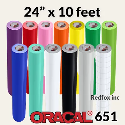 24  X 10 Feet (120 Inches) Oracal 651 Permanent Vinyl Graphic Cutter Film Shrink • $27.90