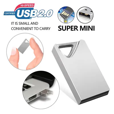 $6.46 • Buy Mini USB Flash Drive 64GB 32GB 16GB Metal Memory Stick 8GB Thumb Pendrive U Disk