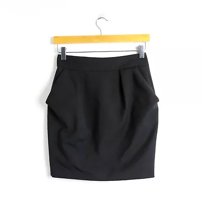 $9.99 • Buy Zara Black Tulip Skirt Mini Short Office Work Career Party Black Classic Pencil