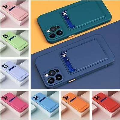 For IPhone 14 13 12 Mini 11 Pro Max XR XS 8 Plus Case Shockproof Card Slot Cover • $7.99