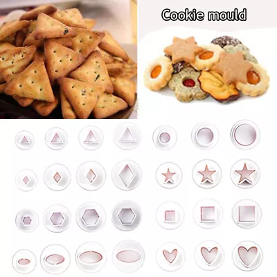 £2.02 • Buy Plunger Cookie Cutter Biscuit Pastry Cake Decorating Sugarcraft Mould Tools