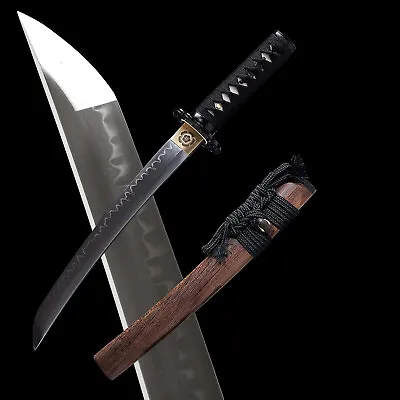 20''Tanto Clay Tempered T10 Sharp Mini Knife Katana Japanese Samurai Short Sword • $99.99