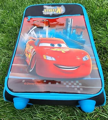 Disney Pixar Cars Lightning McQueen Suitcase Carry On Bag American Tourister • $50