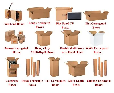 20-23  Corrugated Boxes MANY Sizes Available Shipping/Moving Boxes Multi Pack • $309.80