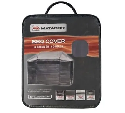 Matador XRepel Hooded BBQ Cover - 4 Burner Fix-N-Free Straps For Easy Fit • $129