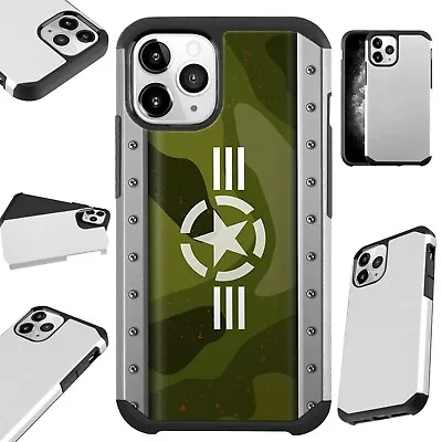 Fusion Case For IPhone 12/Mini/Pro Max Phone Cover US ARMY STAR • $13.50
