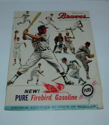 Neat Vintage 1962 Milwaukee Braves Vs  Philadelphia Phillies Official Scorecard • $14.95