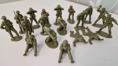 Vintage Airfix Toy Soldiers - British Infantry WW2 - Scale 1/32 - 18 Figures • £3.99