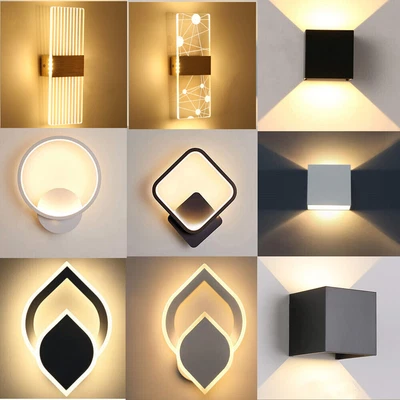 £12.99 • Buy Modern LED Up Down Wall Lights Lighting Fixture Outdoor Indoor Lamp Lighting UK 